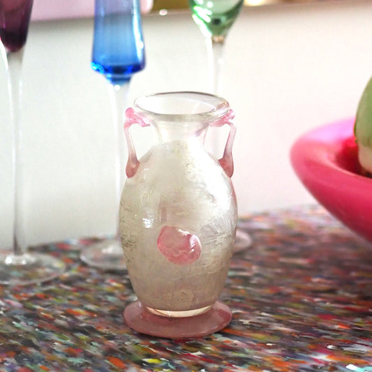 SMALL VASE - IRIDESCENT PINK SCAVO